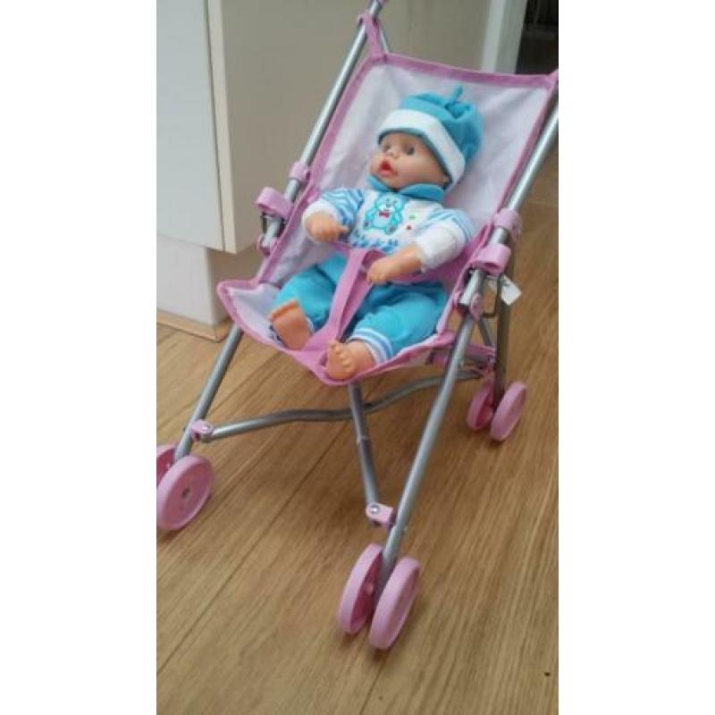 Poppenwandelwagen: Baby born Poppenbuggy