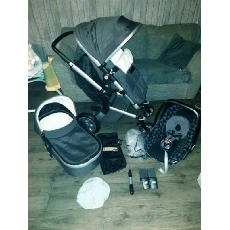 Joolz day antraciet overcompleet met maxi cosi isofix