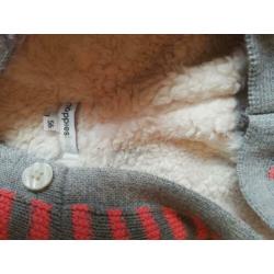 Borgvest baby jas maat 56 noppies