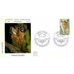 FDC France 1977 Cigales Rouges