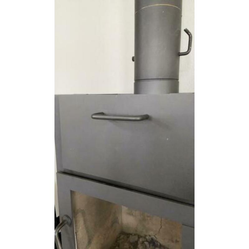 Houtkachel Dik Geurts. Oven bovenin