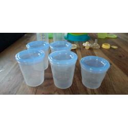 Tupperware baby Avent bewaarbakjes Medelaflesjes
