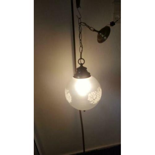 Hanglamp met matglazen bol