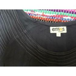 Ethos paris blauwe jurk l biokatoen eco zakken