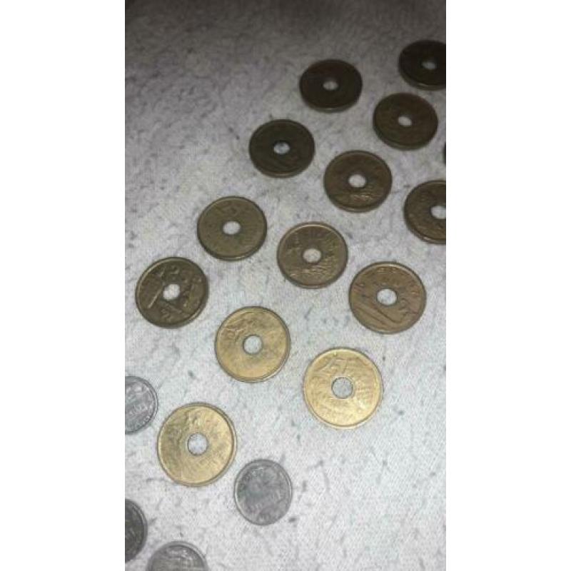 Lotje Spaanse 19 munten 25 pesetas