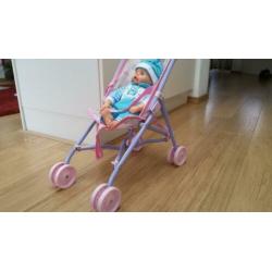 Poppenwandelwagen: Baby born Poppenbuggy