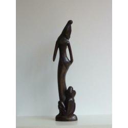 Art Deco, Bali, Balinees langgerekt beeld, Klungklung