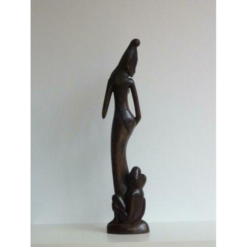 Art Deco, Bali, Balinees langgerekt beeld, Klungklung