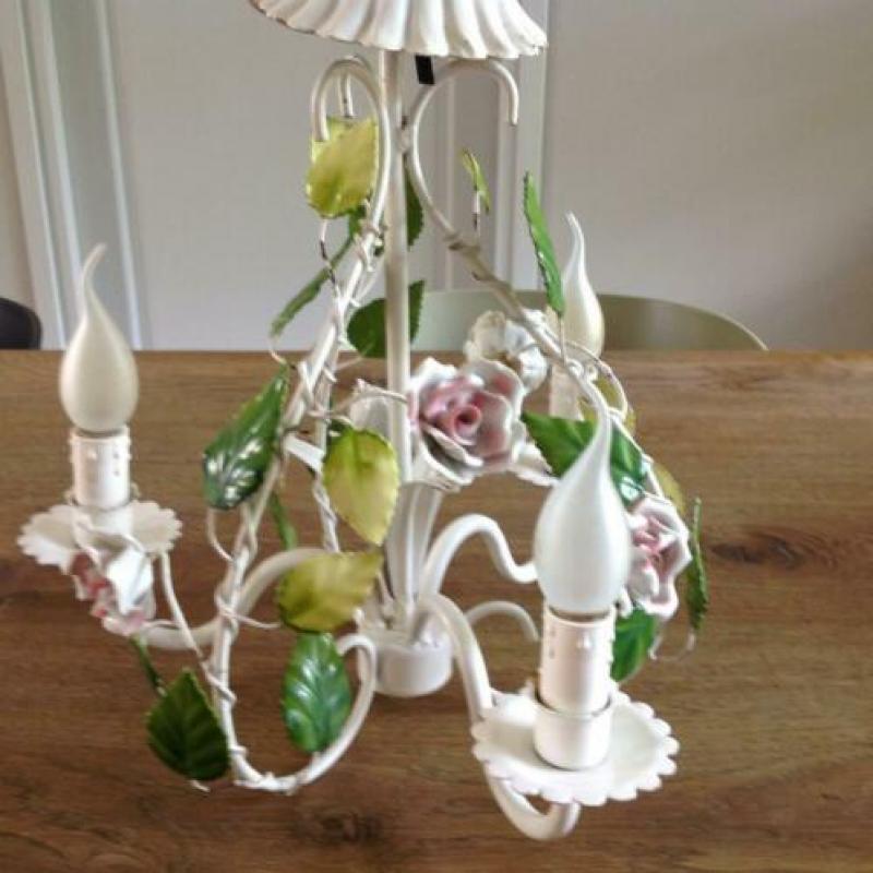“geemailleerd france hanglamp”1950