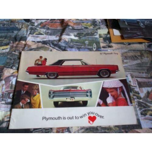 Originele catalogus Plymouth Fury 6 stuks 1967 - 1977