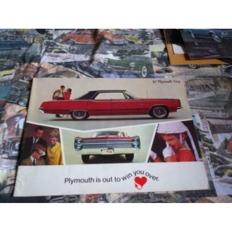 Originele catalogus Plymouth Fury 6 stuks 1967 - 1977