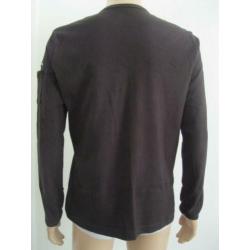 maat XL, zwarte sweater Pilot system, stretch, 70 cm.