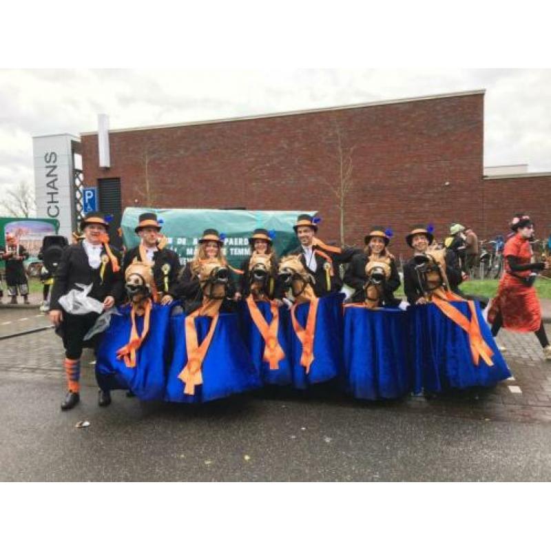 Leuke loopgroep als looppaarden.