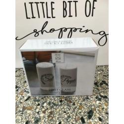 30% korting First Class peper en zoutsetje Riviera Maison
