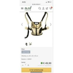 Hunter transport buiktas hond/kat beige ZGAN pet belly bag