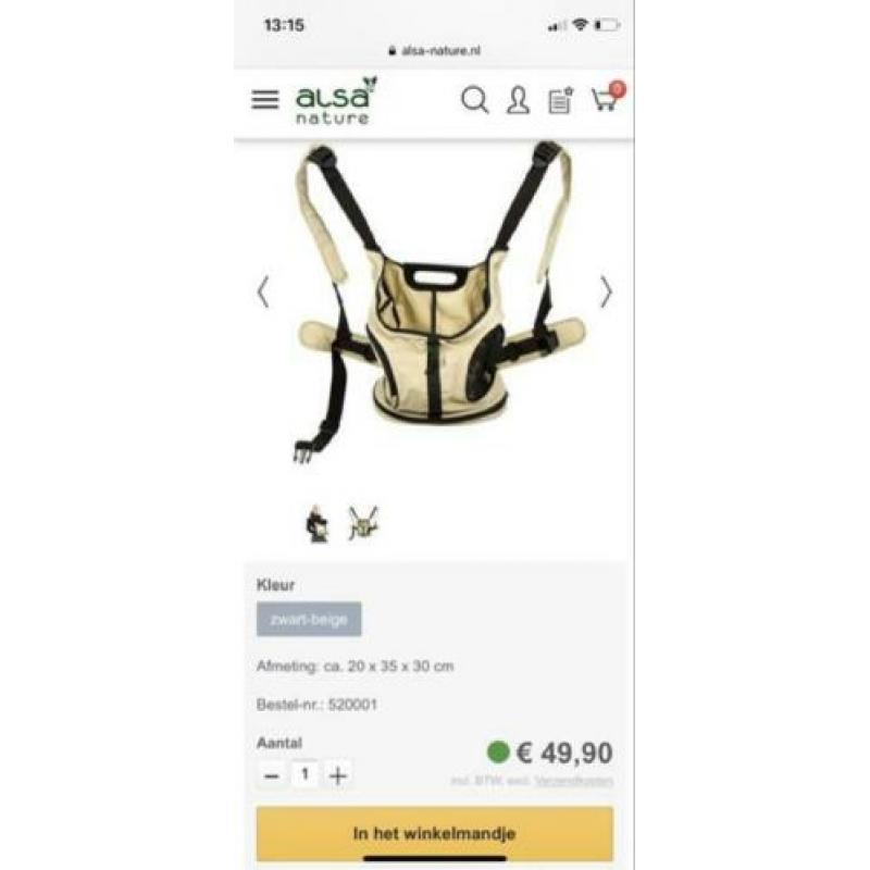 Hunter transport buiktas hond/kat beige ZGAN pet belly bag