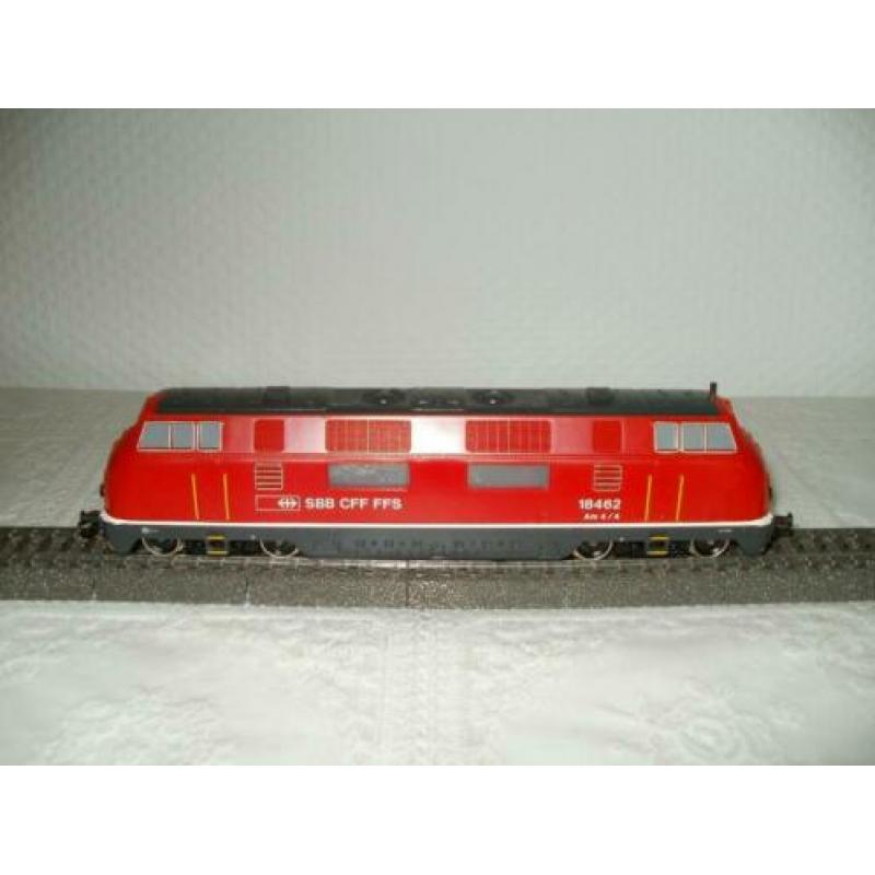 Marklin diesellokomotief Ho no 18462v/d SBB am 4/4 digitaal.