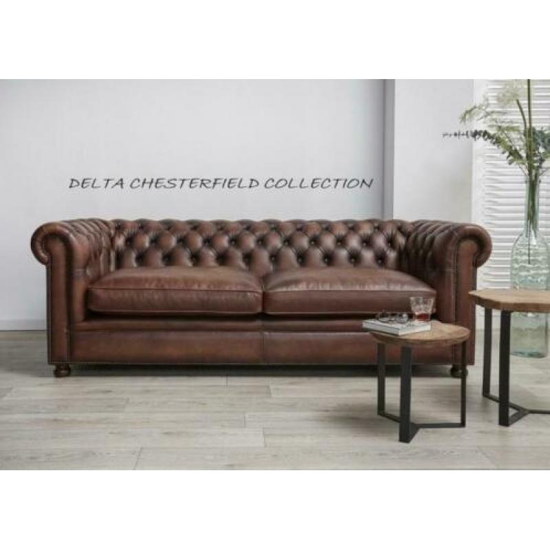 Originele Engelse Chesterfield bank KOOPZONDAG 1 MAART