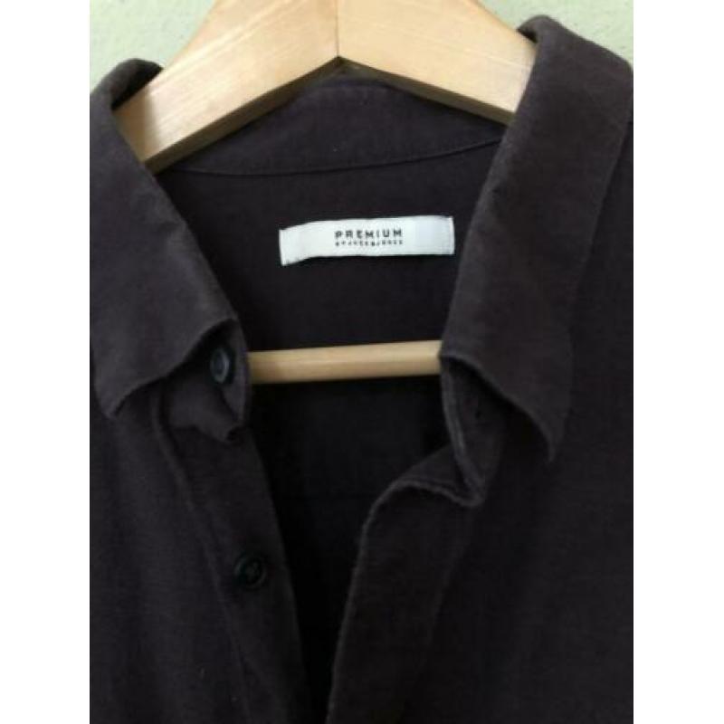 Jack and Jones premium overhemd donkerrood/bordeaux maat XL