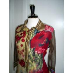 aparte SAVE THE QUEEN blouse mt. 38 met drie kwart mouw