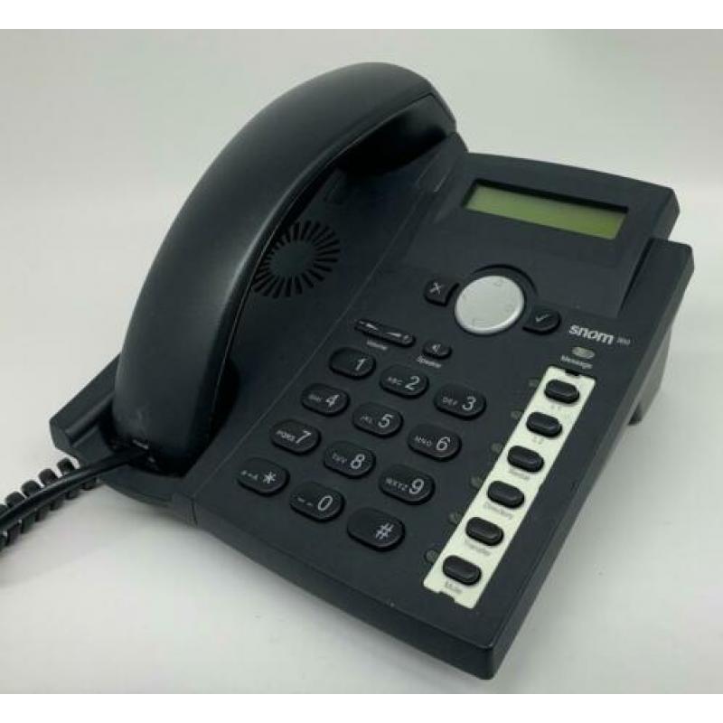 Set 7xSnom 300 VOIP+Draytek 8xPoE Gbit switch nette staat