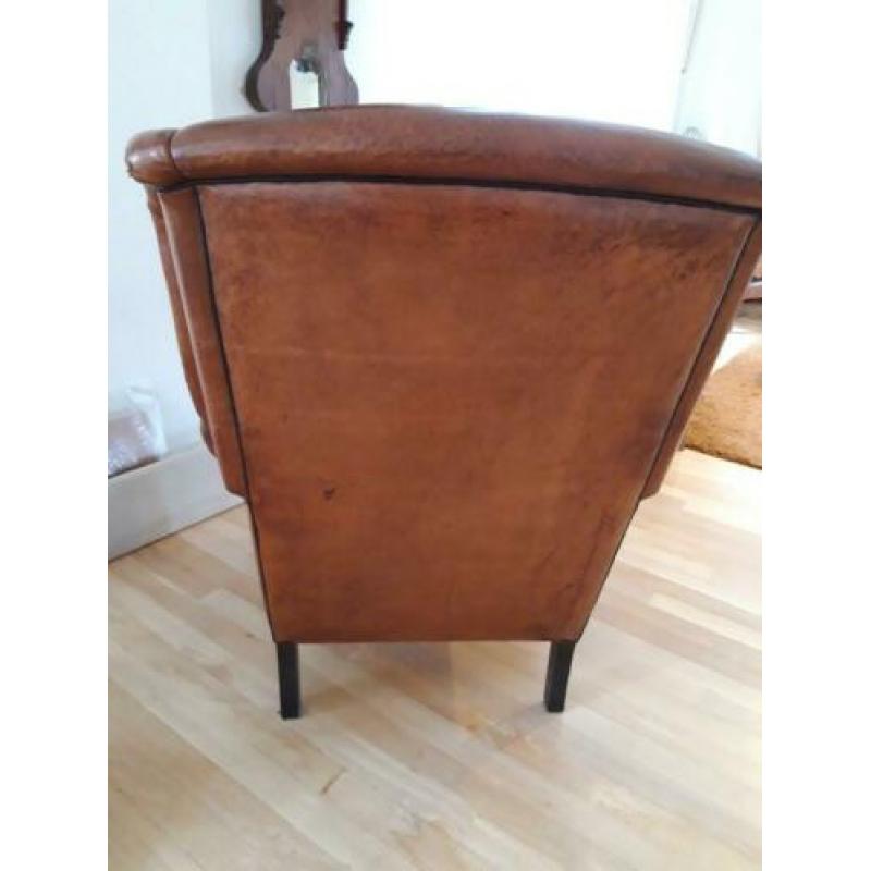Schapenleren oor fauteuil