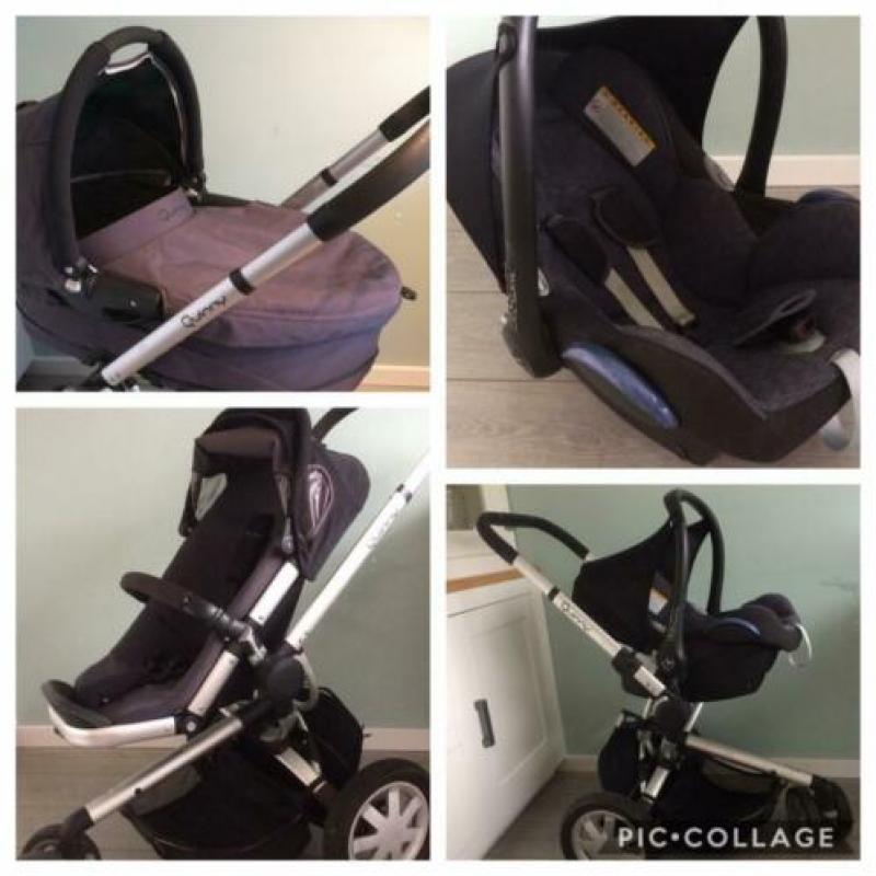 Quinny Buzz kinderwagen 3 in1 +maxicosi, gratis luiertas