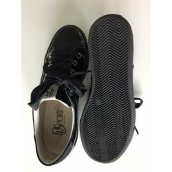 DL SPORT sneakers maat 38 zwart lak in nieuwstaat