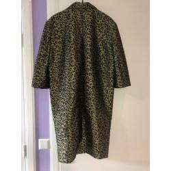 H&M Trend mt 34 jacquard jas overjas mantel luipaard