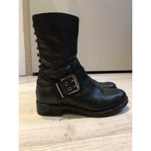 Nikkie boots maat 36 leer zwart