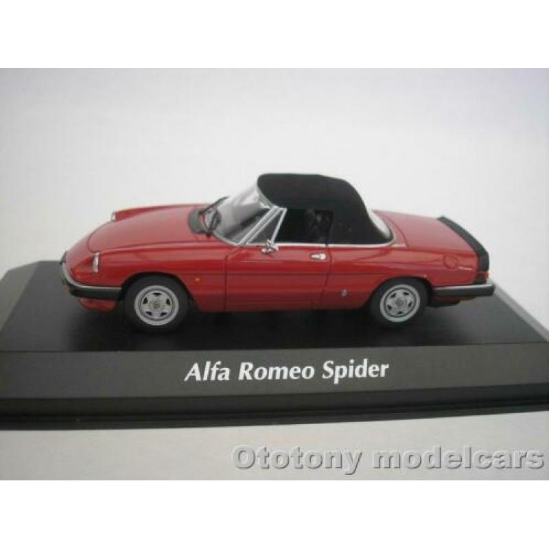 Alfa Romeo Spider 1983 Rood 1/43 Maxichamps