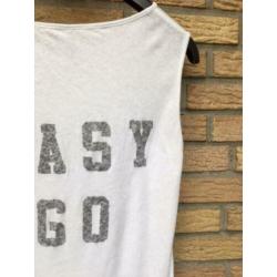 Yaya top singlet wit katoen + linnen xs / 34 - 36 nieuw