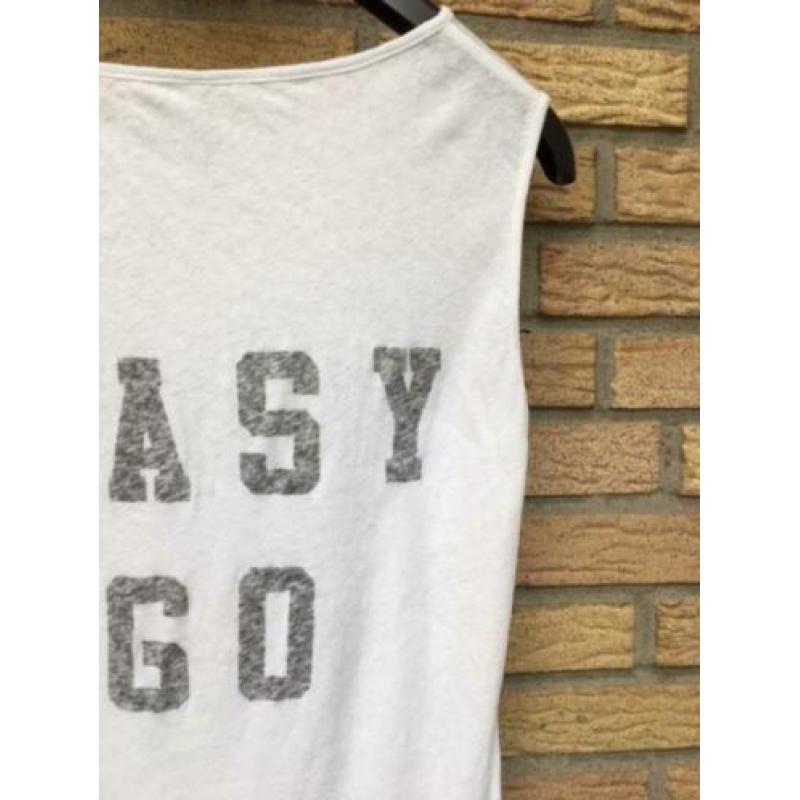 Yaya top singlet wit katoen + linnen xs / 34 - 36 nieuw