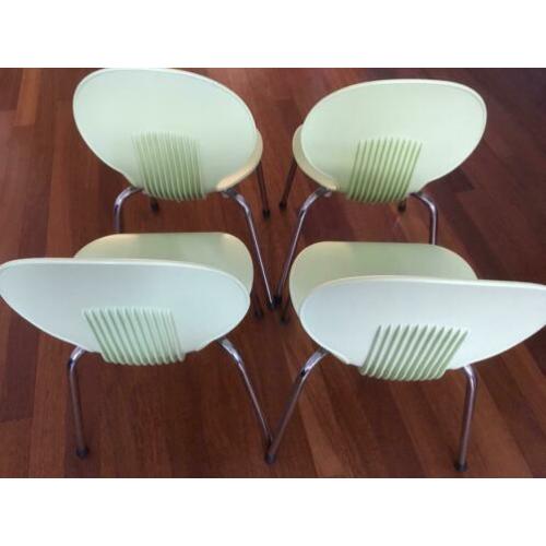 4 design kinderstoelen Galvano Tecnica kleur turquoise