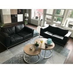 2 x 2 zits leren bank