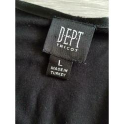 DEPT zwart jurkje maat L (NK015)