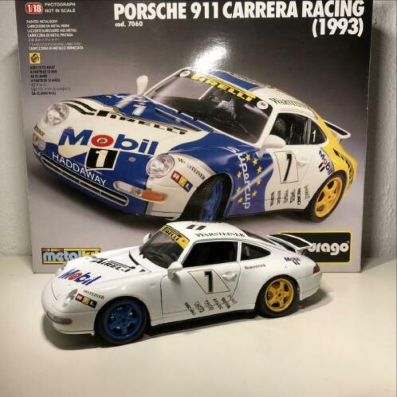 Porsche 911 Carrera racing Bburago 1:18