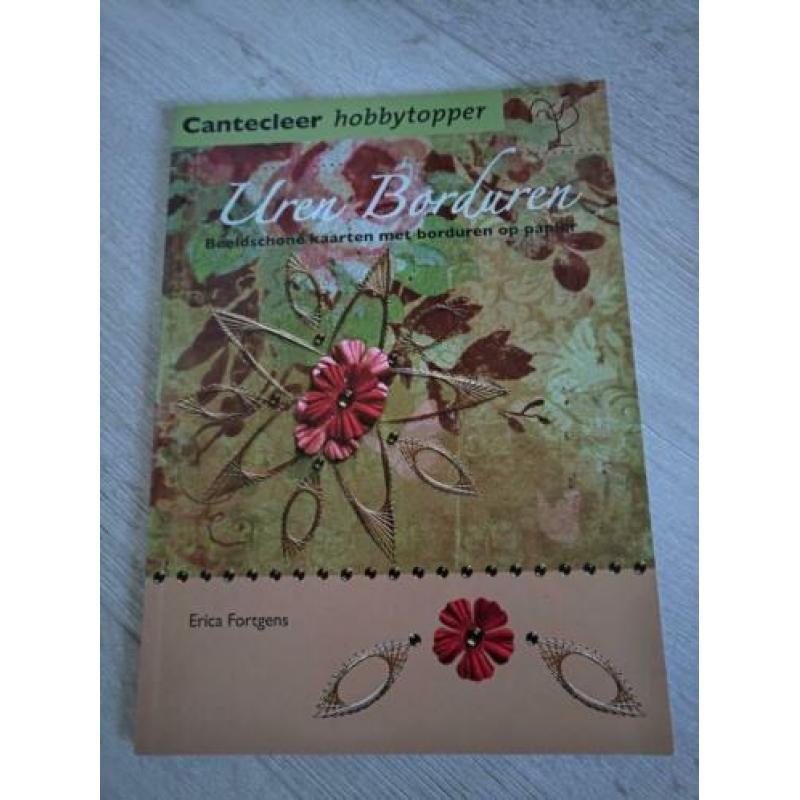 Borduur boek "Uren Borduren", Cantecleer hobby topper boeken