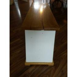 Eiken keuken bank blank/wit
