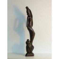 Art Deco, Bali, Balinees langgerekt beeld, Klungklung