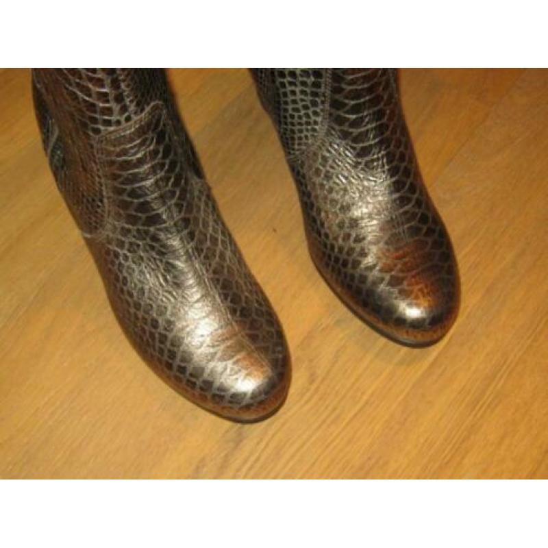 Manfield leren laarsjes maat 39