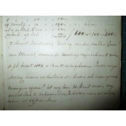 Utrechtsche almanak 1867 De la Court handschrift