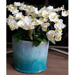 Bloemstuk ptmd met nieuwe mica kunstbloemen, kunstorchideeën