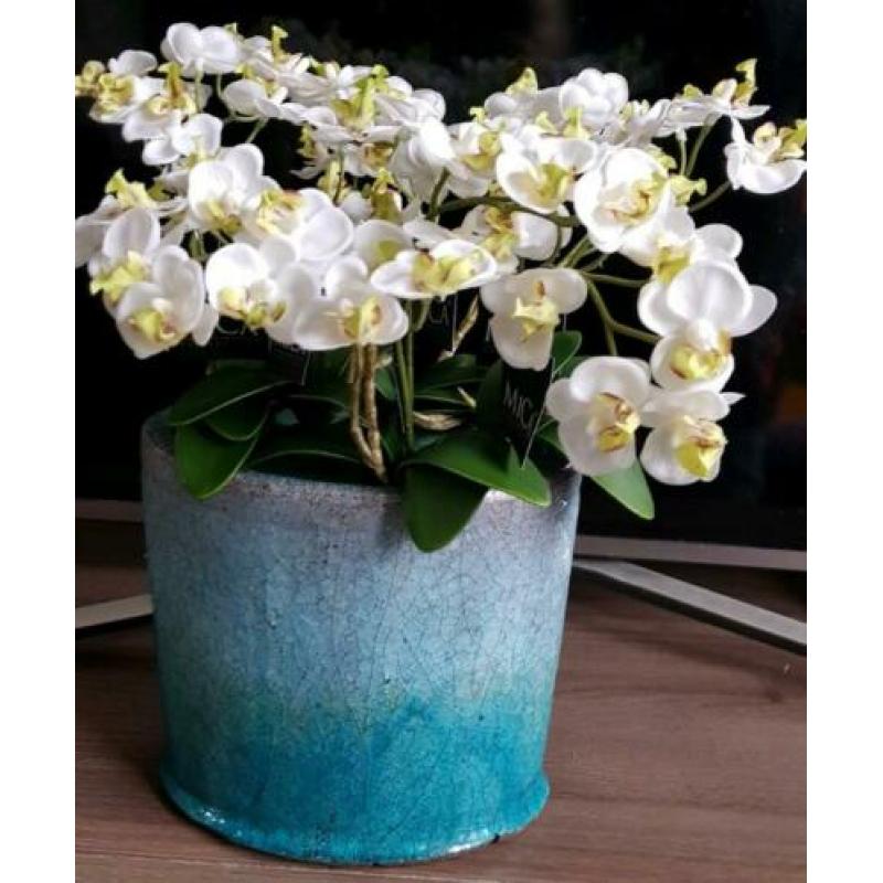 Bloemstuk ptmd met nieuwe mica kunstbloemen, kunstorchideeën