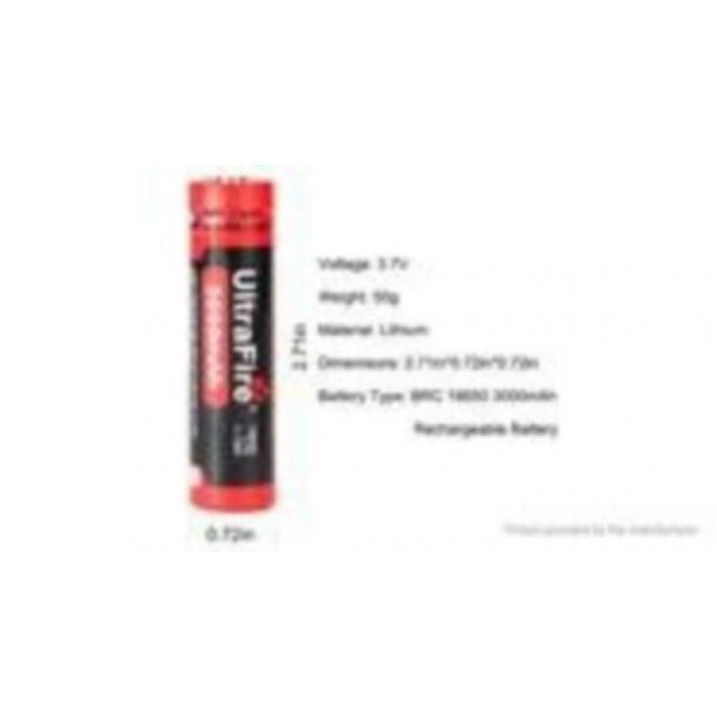 18650 batterij (2x)