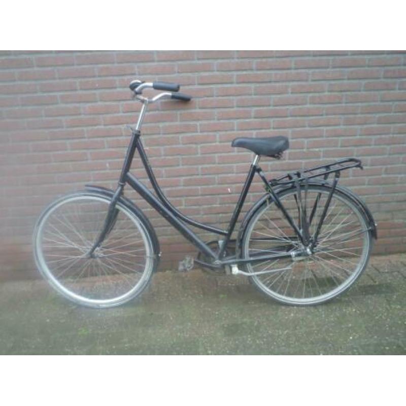 Zwarte omafiets 28 inch