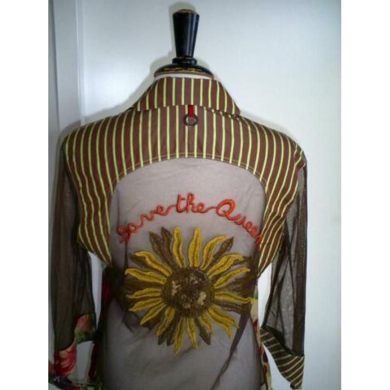 aparte SAVE THE QUEEN blouse mt. 38 met drie kwart mouw