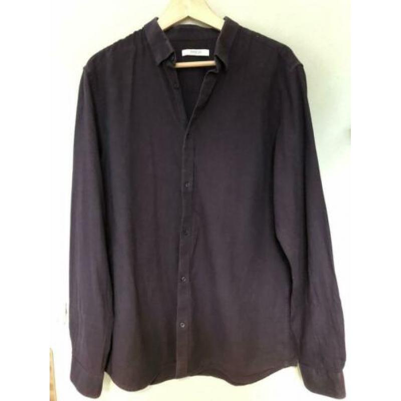 Jack and Jones premium overhemd donkerrood/bordeaux maat XL