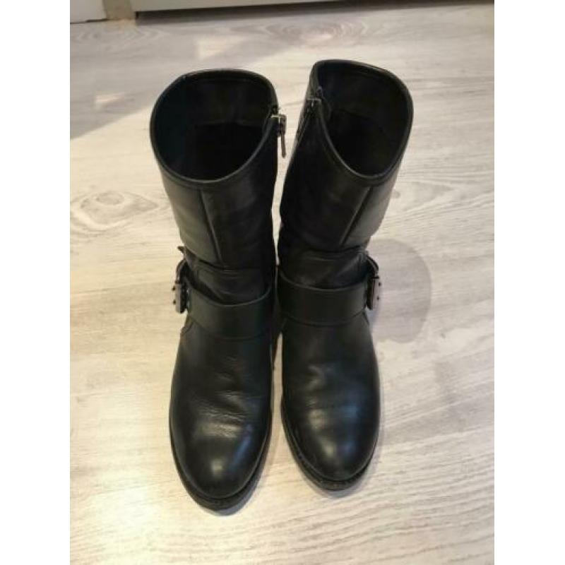 Nikkie boots maat 36 leer zwart