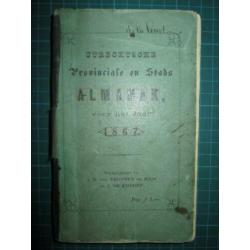 Utrechtsche almanak 1867 De la Court handschrift